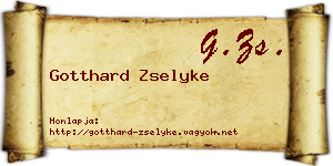 Gotthard Zselyke névjegykártya